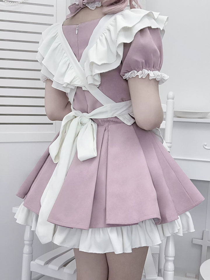 Kawaii Maid Dress, Detachable White Apron 43805:786134