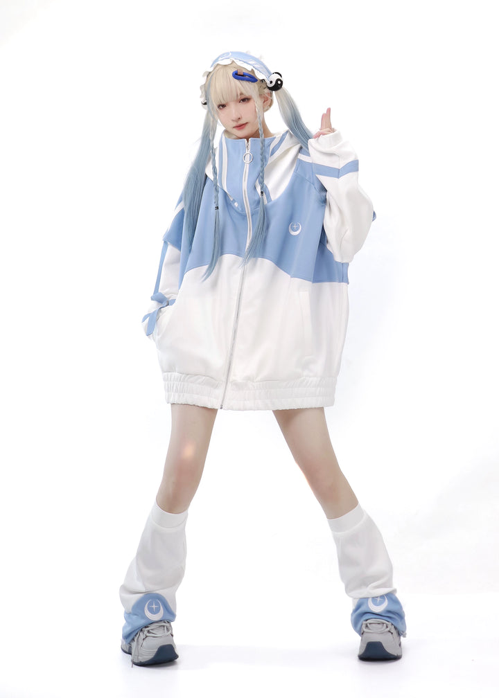 Jirai Kei Coat Tenshi Kaiwai Jacket Loose-fitting Sports Set 29162:548144