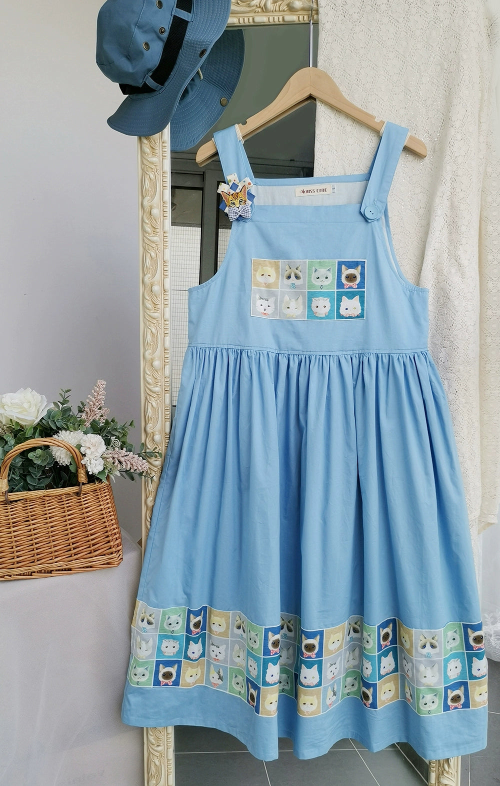 Kawaii Blue Purple Dress Summer Maxi Dress 22666:345098 22666:345098