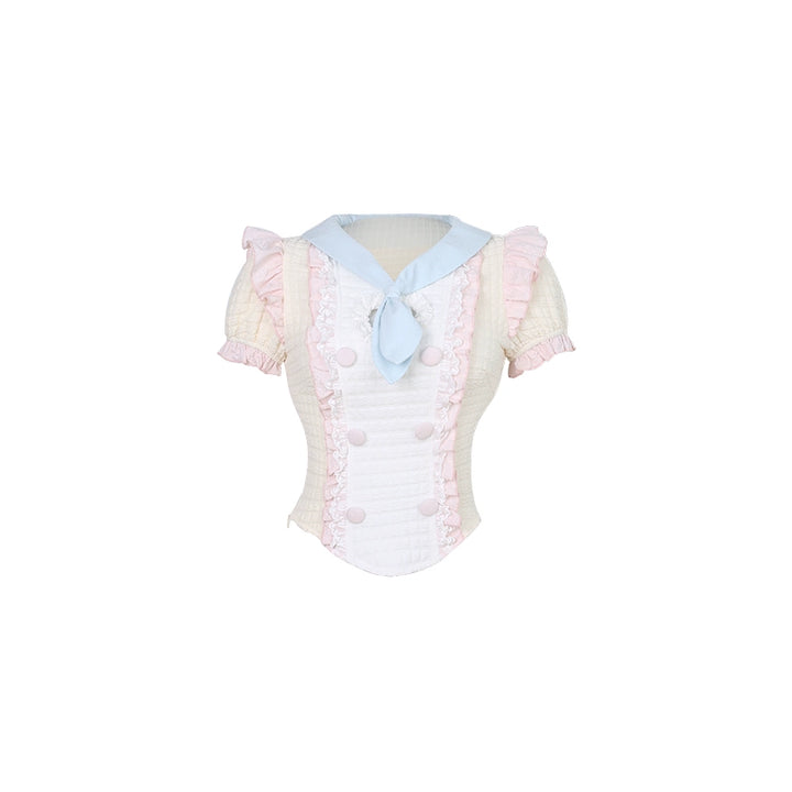 Gyaru Blouse, Suspender Skirt, Built-in Shorts (L M S XS) 43427:779941