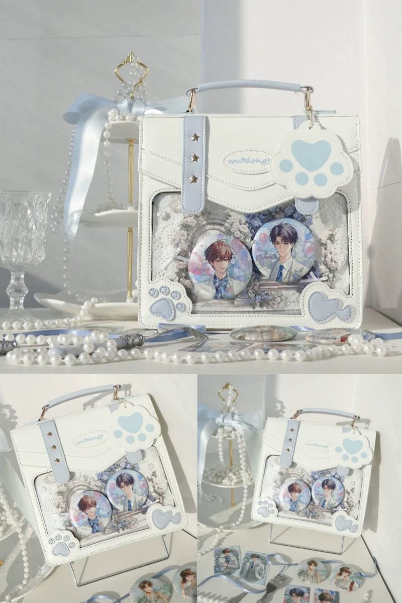 Cat Paw Ita Bag, Backpack with Clear Window 45421:848417