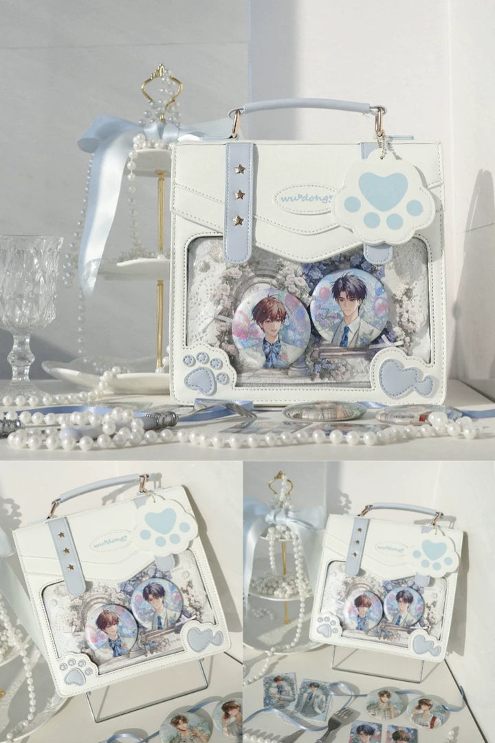 Cat Paw Ita Bag, Backpack with Clear Window 45421:848417