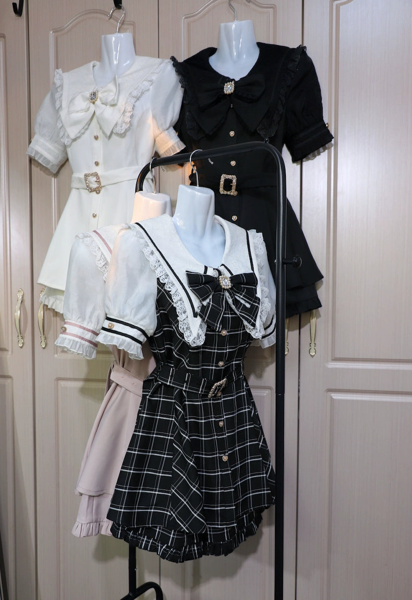 Jirai Kei Outfit Set Ryousangata Dress And Shorts 37548:564522