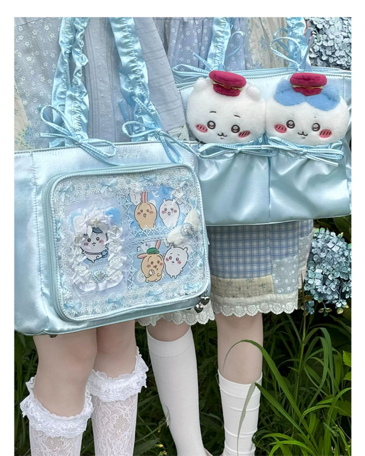 Imitation Silk Tote Itabag, Multiple Color 45430:851512
