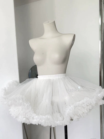 Lolita Dress Petticoat Puffy Black And White Pettipants (F L M S XS) 36386:542500