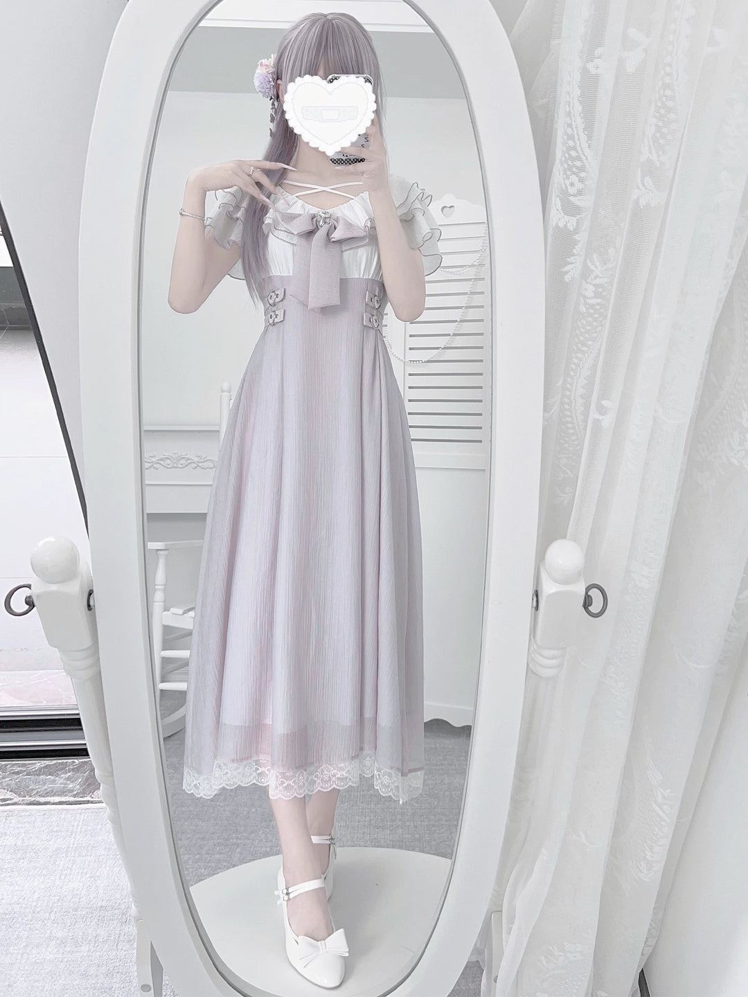 Summer Seiso Kei Dress, Cross Strap Neckline (L M S) 44975:831969