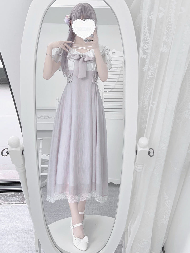Summer Seiso Kei Dress, Cross Strap Neckline (L M S) 44975:831969