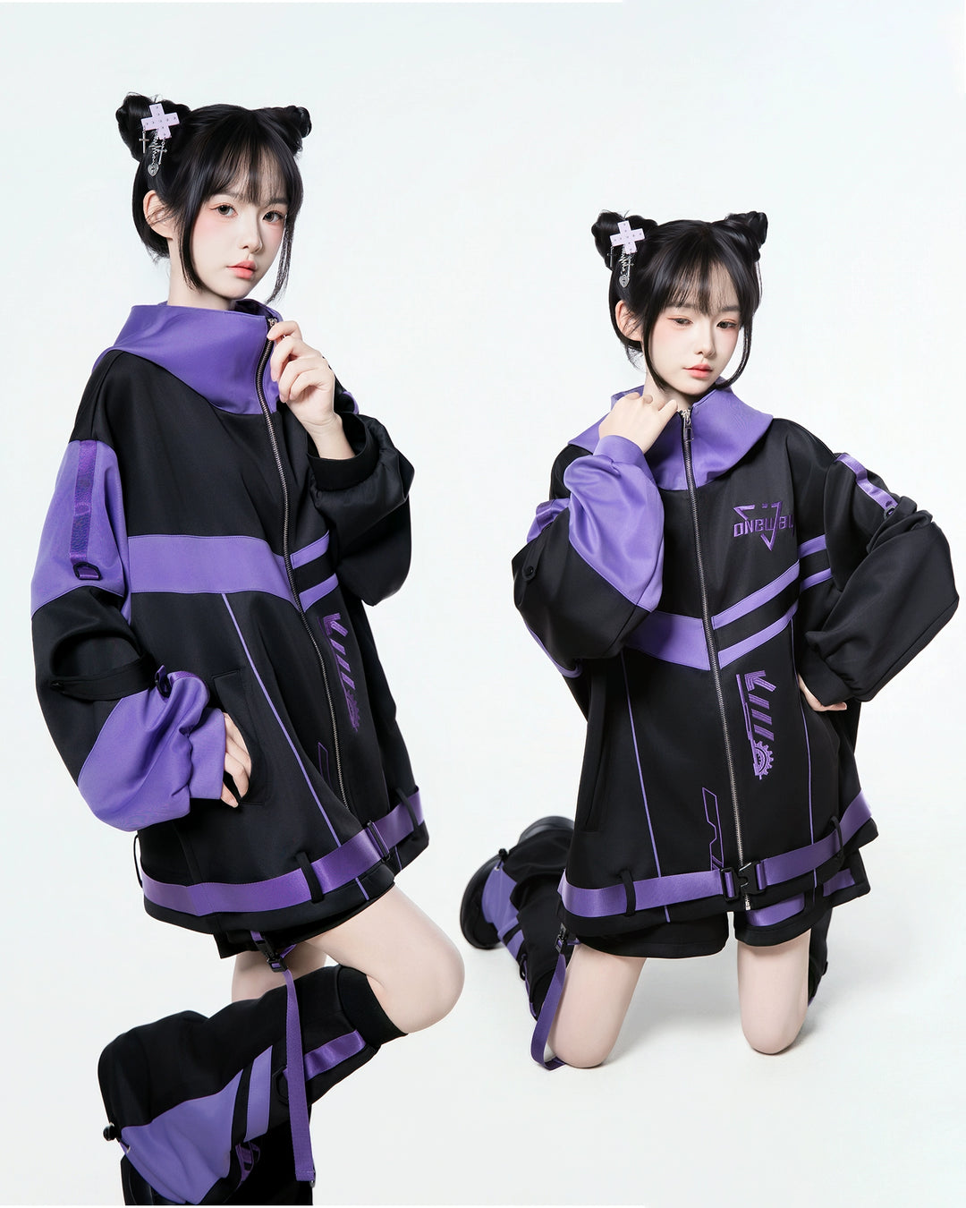 Plus Size Tenshi Kaiwai Outfit, Jacket and Shorts 44120:796959