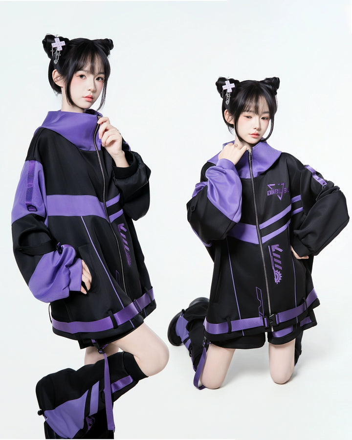 Plus Size Tenshi Kaiwai Outfit, Jacket and Shorts 44120:796959