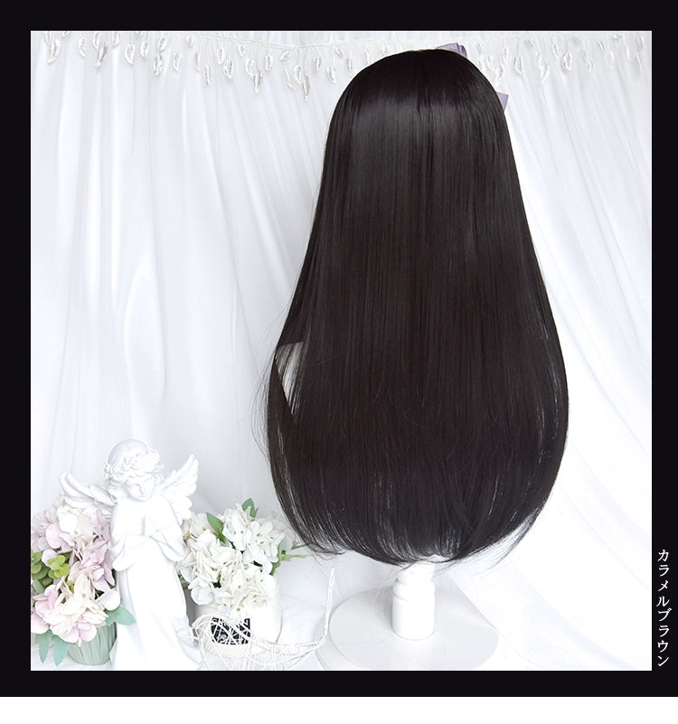 Y2K Long Straight Black Pink Wig For Sweet Spicy Girl 21882:315398 21882:315398