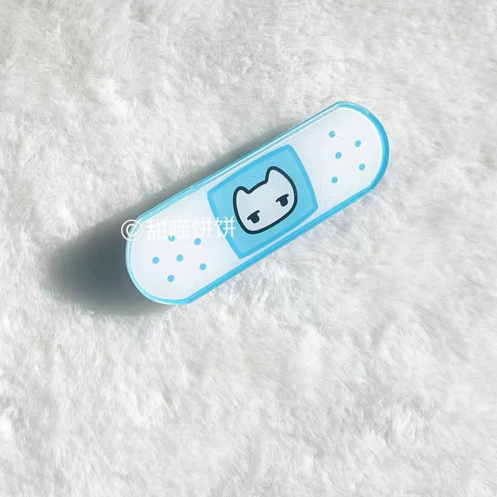 Tenshi Kaiwai Bandage Shaped Hair Clips, Cute Cat Detail 45468:852758