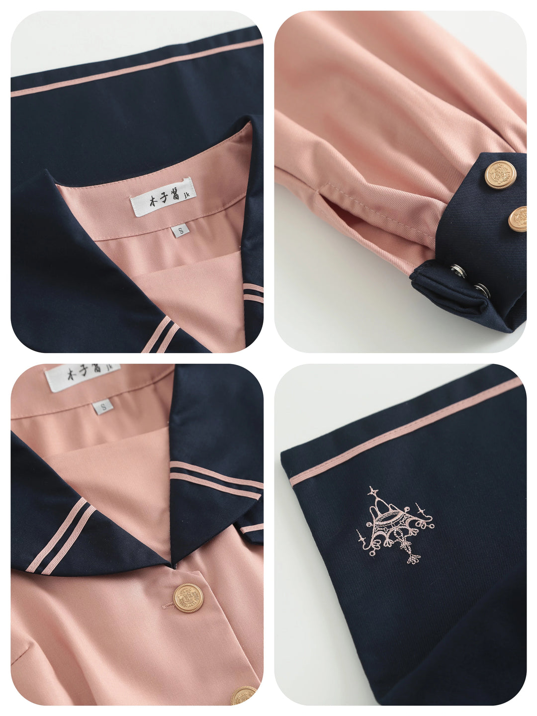 JK Uniforms with Short/Long Sleeved Shirt + Short/Mid-Length Skirt 43026:762366