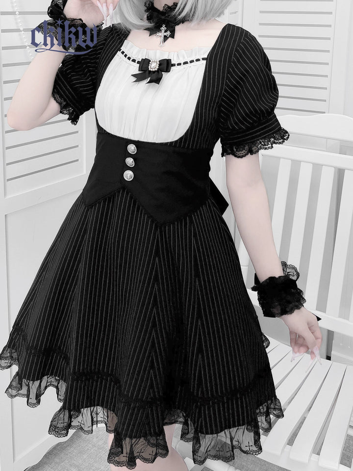 Maid Style Jirai Kei Dress Outfit, Macthing Accessories (L M S) 43681:782698