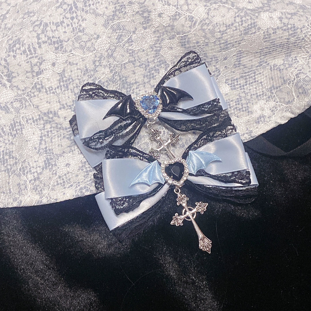 Jirai Kei Y2K Hair Clip Kawaii Edge Blue Gothic Accessories 29332:350026 29332:350026