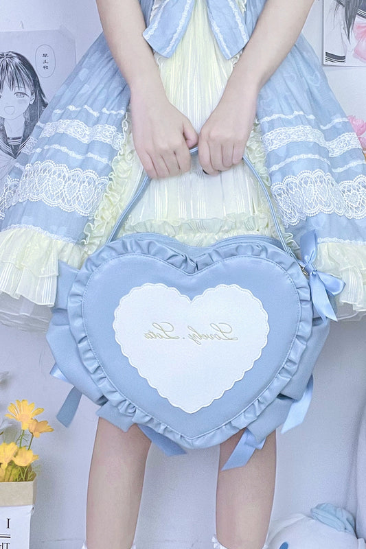 Lolita Bags Heart-shaped Bow Shoulder Bag 35778:520072