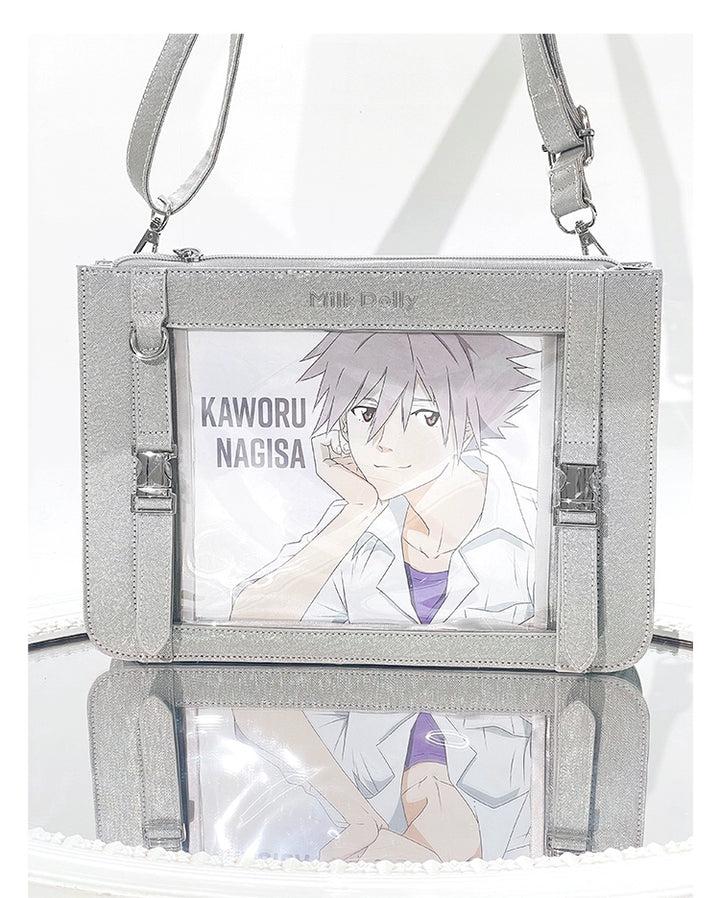 Square Crossbody Itabag, Detachable Chain 43234:779466