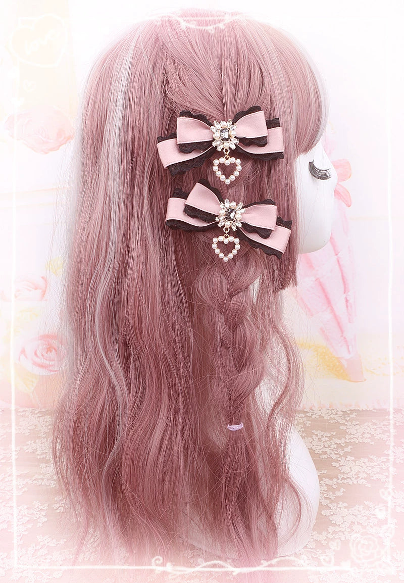 Jirai Kei Hair Clips Sweet Lace Barrettes Hair Accessory 38106:583032