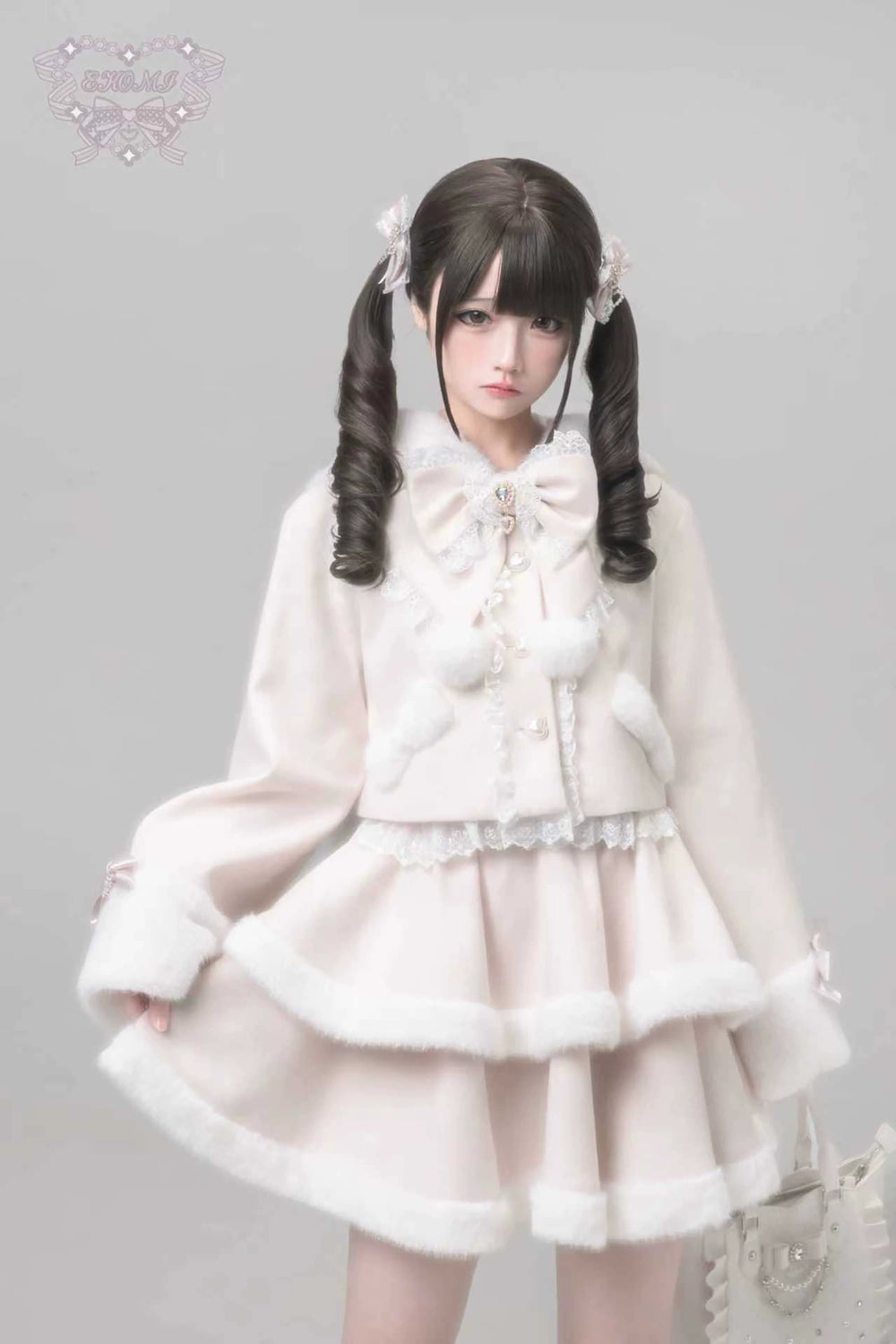 Ryousangata Tiered Skirt Outfit, Detachable Bunny Ear 44592:814085