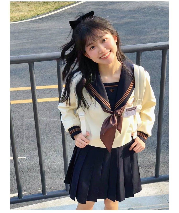 Autumn JK Uniform Sailor Top, Embroidered 43789:786030