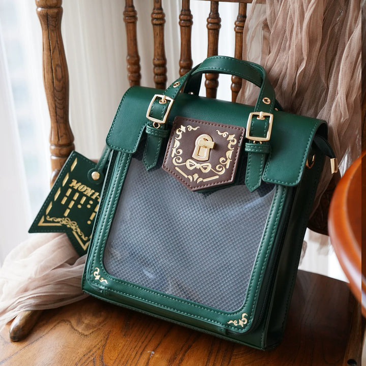 Vintage Embroidered Ita Bag, Clear Display Window 45415:846856