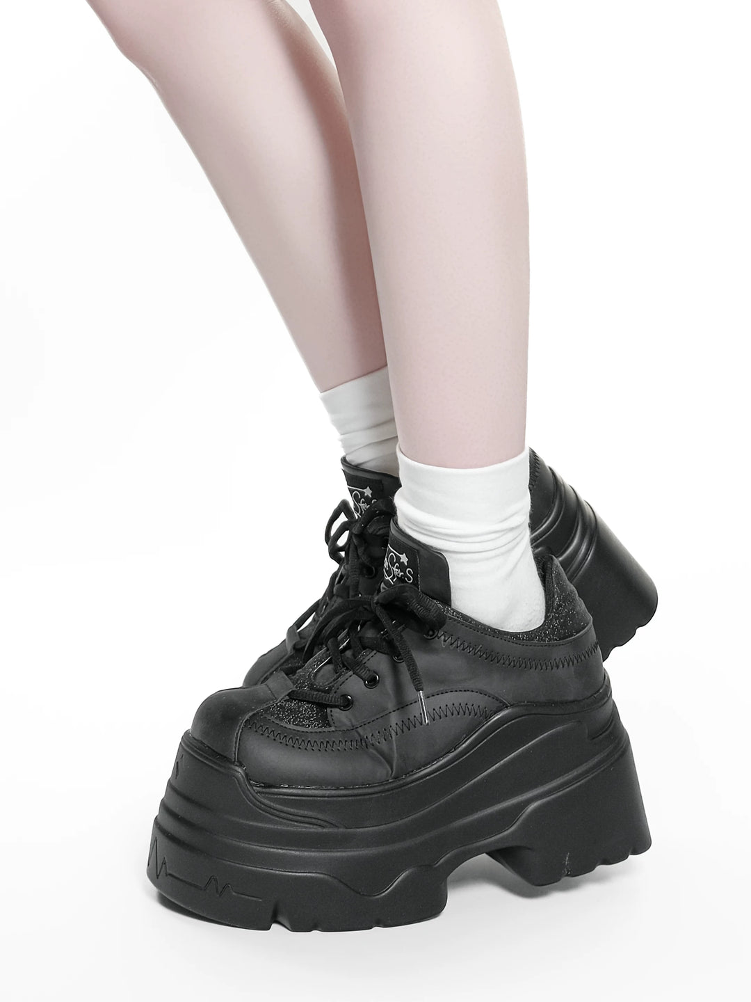 Jirai Kei Platform Shoes, Glitter Upper 45422:847876