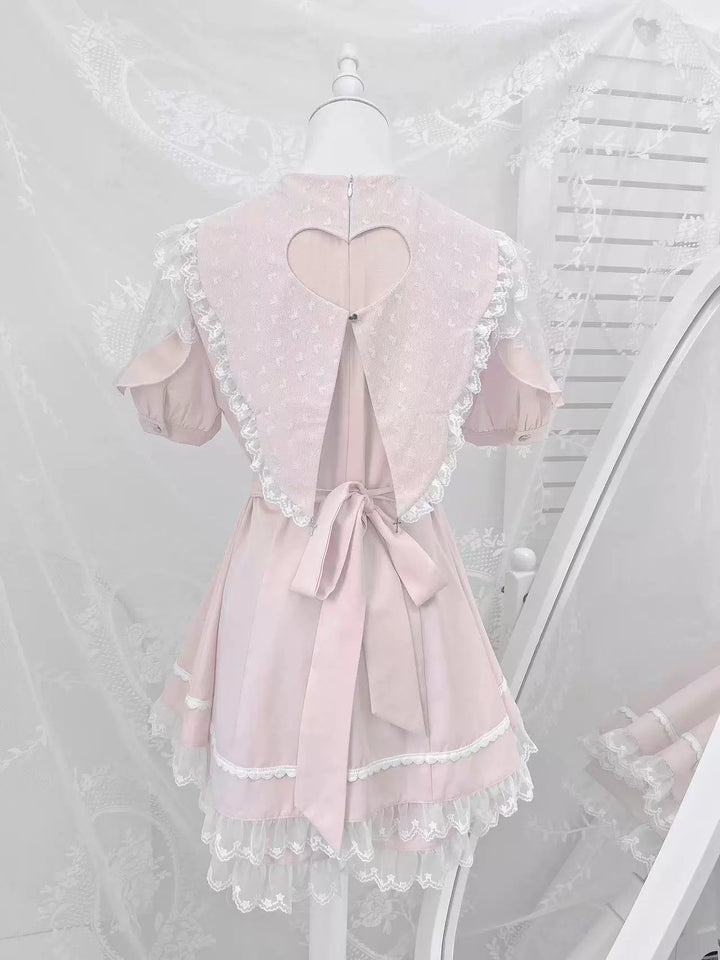 Ryousangata Dress Set, Heart-Shaped Cutout Back 43733:783997