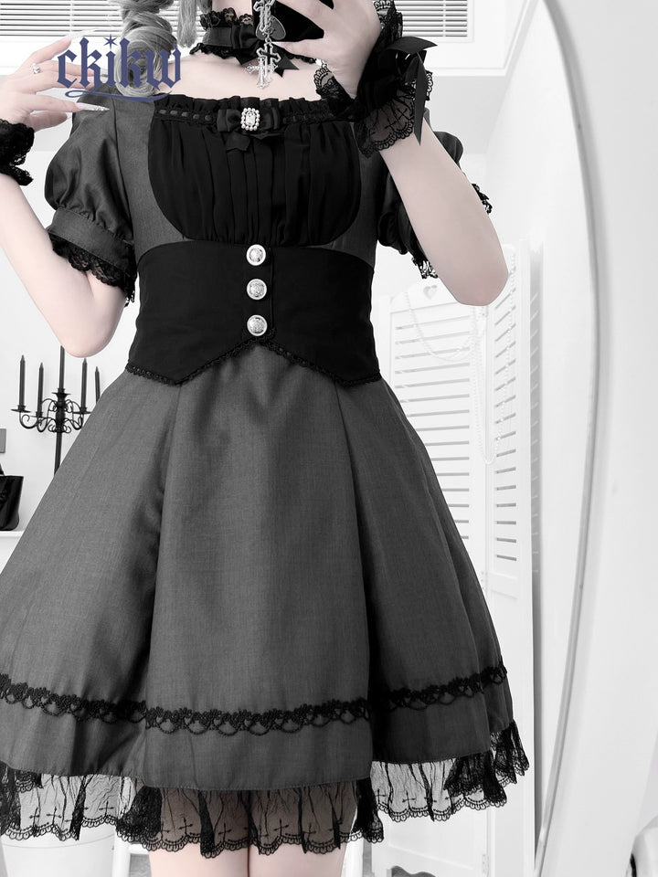 Maid Style Jirai Kei Dress Outfit, Macthing Accessories 43681:782691