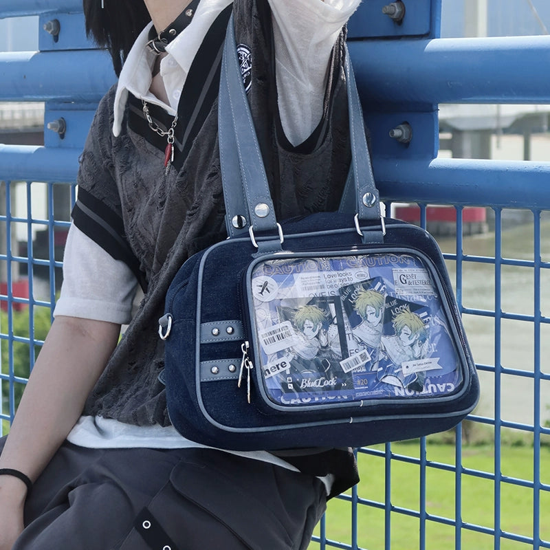 Subculture Ita Bag Large Capacity Square Star Crossbody Bag 40126:672628