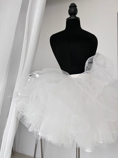 Lolita Dress Petticoat Puffy Black And White Pettipants 36386:542568