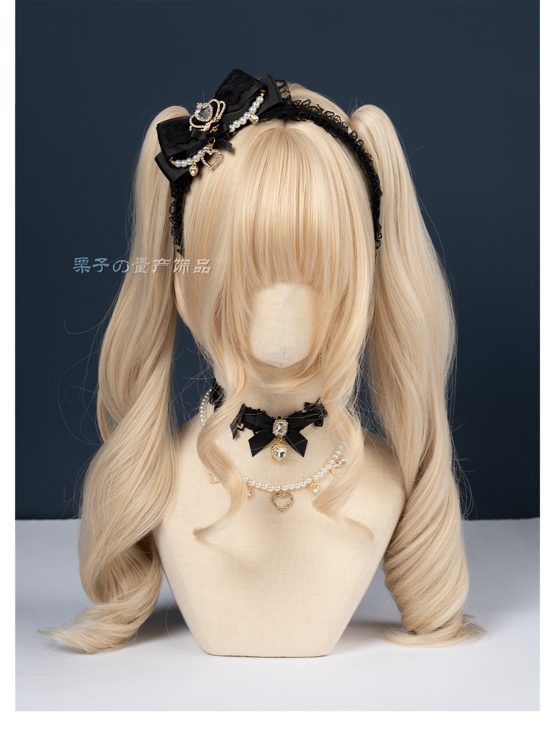 Ryousangata Bow Headband, Rhinestone Accents 44413:808192