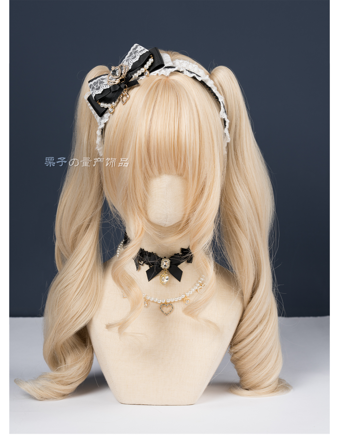 Ryousangata Bow Headband, Rhinestone Accents 44413:808190