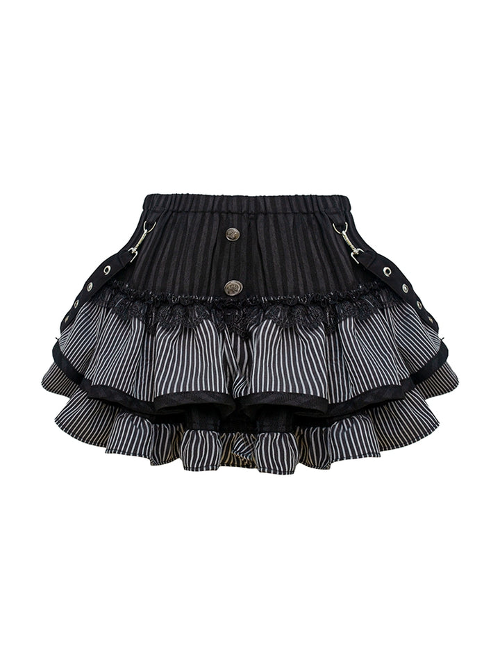 Gyaru Mini Cake Skirt Outfit, Light Cardigan (L M S XS) 43428:779978