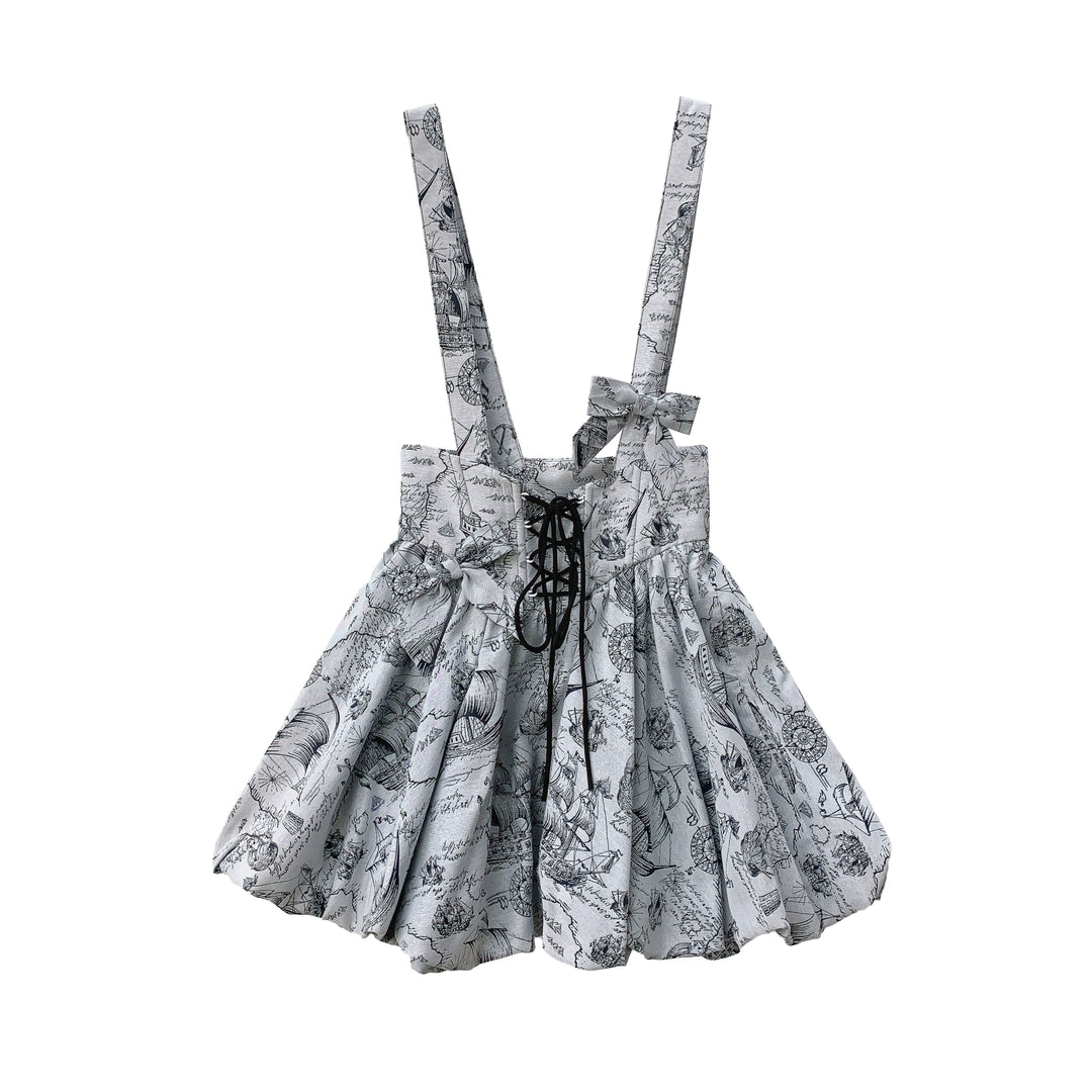 Classic Lolita Bust-supporting Bud Skirt & Solid Shirt & Bow (L M S XL) 42921:757826