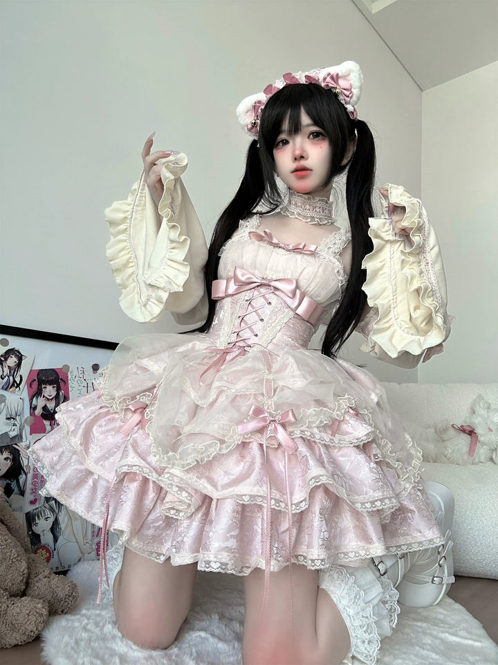 Ballet Lolita Dress Subculture Gyaru Lolita Dress 35312:493070