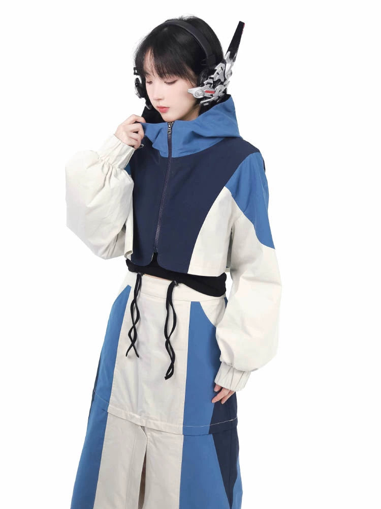 Blue Casual Outfit Set Futuristic Mechanical-Design 29372:355090 29372:355090