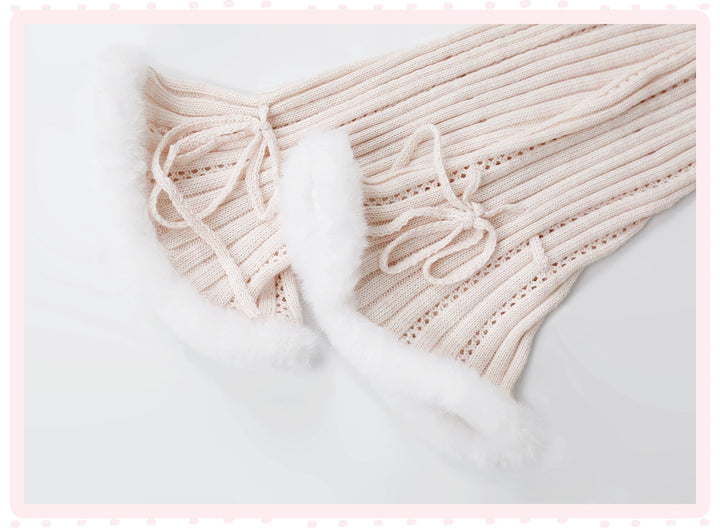 Pink Long Hooded Coat, Off Shoulder Sweater Outfit 44081:794976