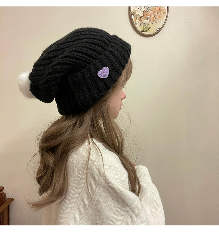 Warm Knitted Hat Thick Woolen Cap Winter Cold Hat 39338:620344