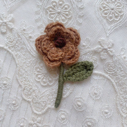 Mori Kei Brooch Handmade 3D Knitted Floral Brooch Pin 36436:522068
