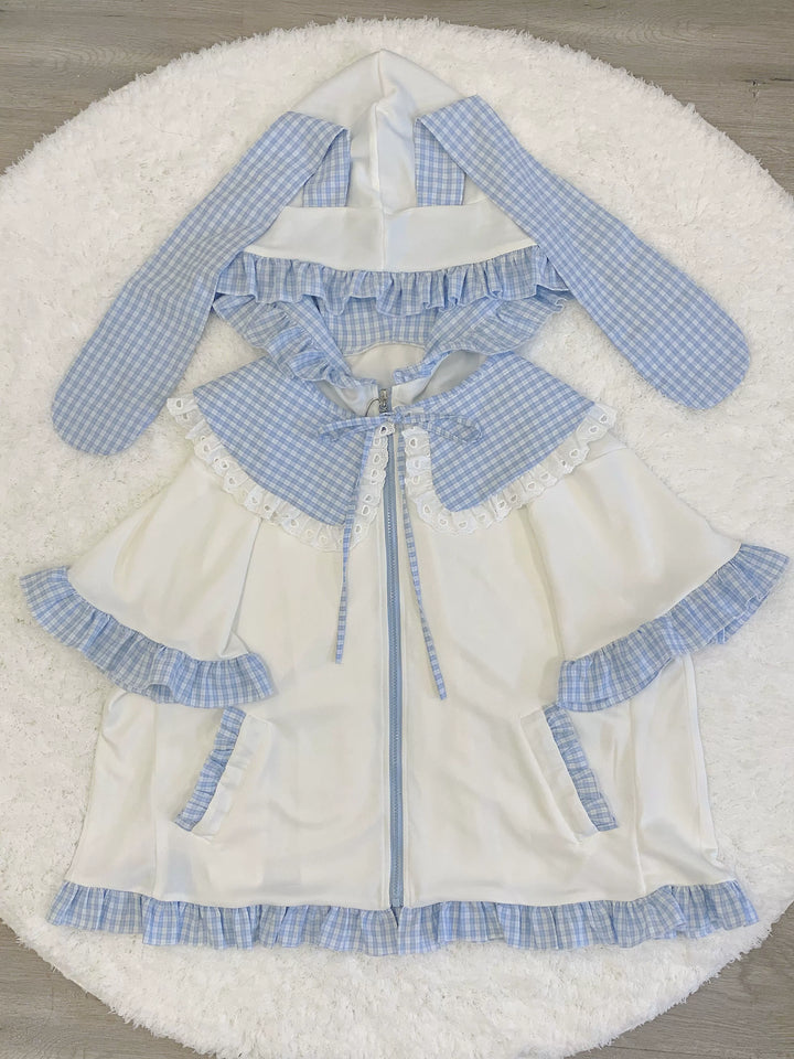 Tenshi Kaiwai Outfit Set Blue Short Sleeve Coat Set 37566:563404