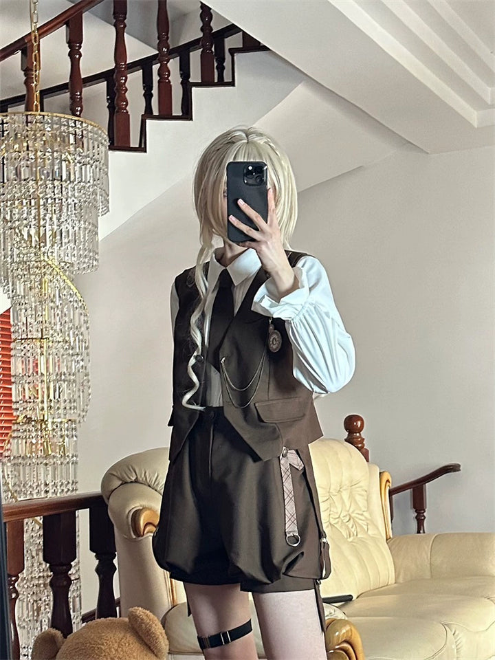 Vintage Ouji Lolita Outfit, Detective-Inspired 42714:782968