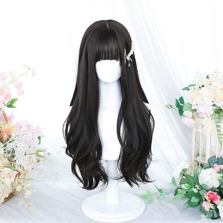 Lolita Wig Long Curly Hair And Straight Bang Multicolors 35930:507102 35930:507102