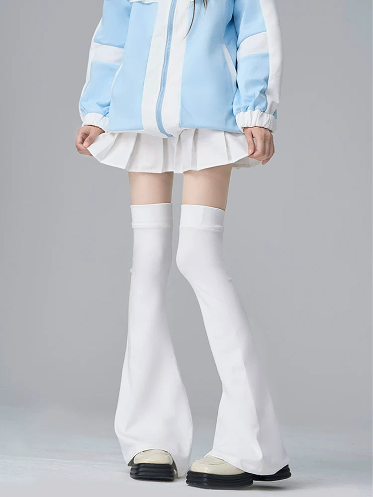Y2K Over-Knee Leg Warmers, Tulle Chain Design 45201:840496