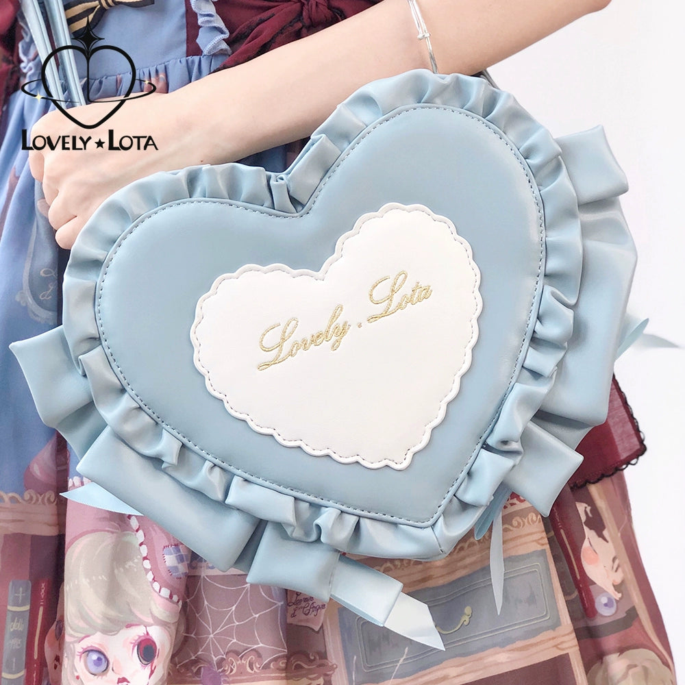 Lolita Bags Heart-shaped Bow Shoulder Bag 35778:520076 35778:520076