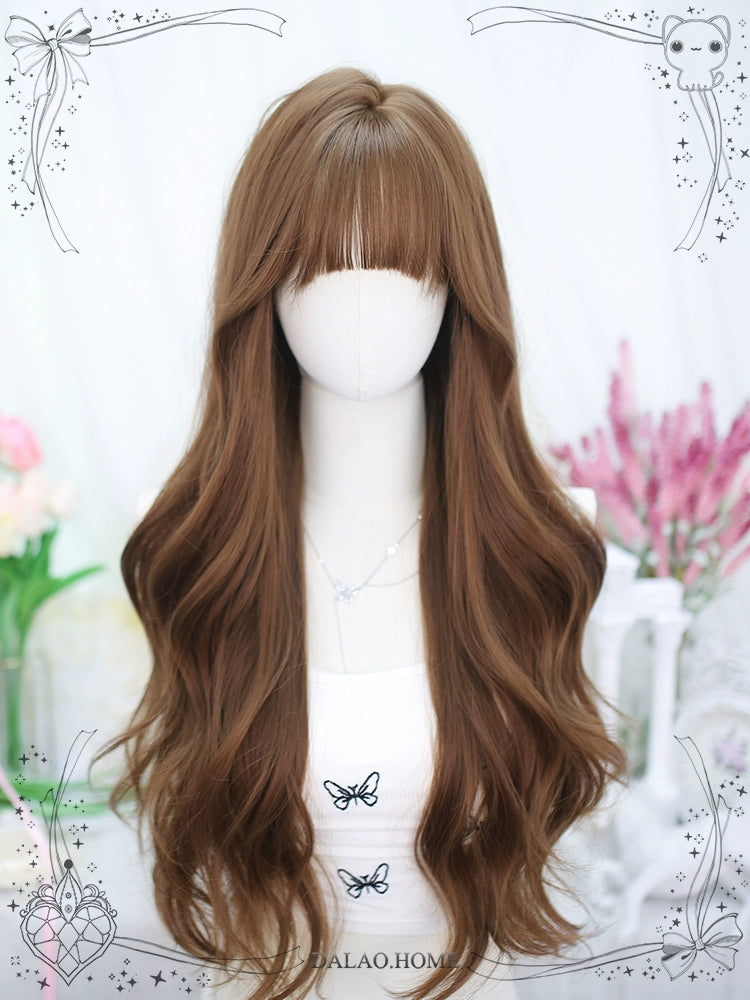 Lolita Wig Brown Big Wave Long Curly Wig 35602:496352 35602:496352