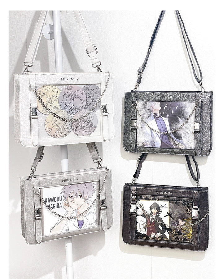 Square Crossbody Itabag, Detachable Chain 43234:779456