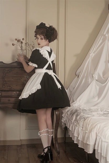 Classic Lolita Dress Short Sleeve Maid-style OP 36474:562570