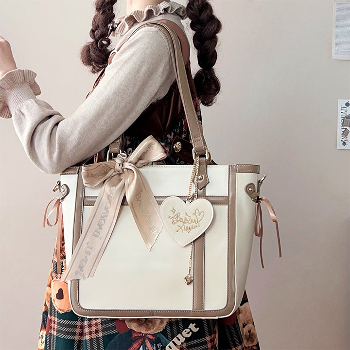 Kawaii Ribbon Itabag Large Capacity Crossbody Bag Multicolor 41746:733895