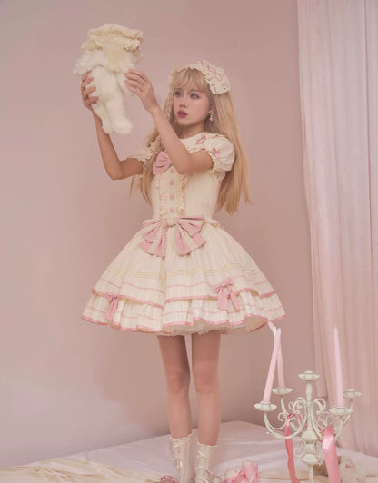 Sweet Lolita Dress Doll Lolita Dress Peter Pan Collar Cotton Dress 37290:555968