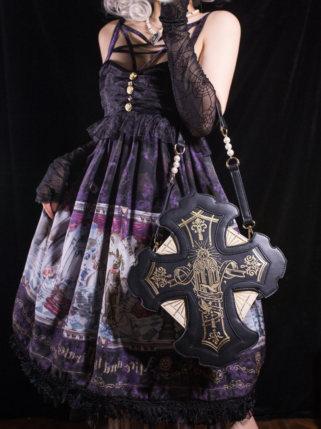 Gothic Lolita Bag, Two Detachable Shoulder Straps 45411:847010