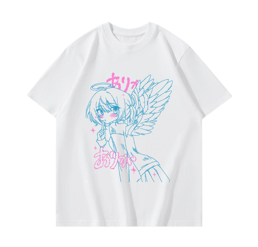 Angel Wings Long Sleeve Anime Print Shirt Multicolor (2XL 3XL L M S XL) 29228:343210 (2XL 3XL L M S XL) 29228:343210